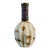 Tall Art Glass Vase With Melon Ribbing, Gilt and Enamel Opal Glass Attributed to Harrach, 1880s-1920's. For Sale