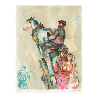 1980 Walter Spitzer Les Mariés Signed Lithograph For Sale
