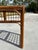 1970s Boho Chic Brown Lattice Rattan Rectangular Sofa Console Table With Glass Top For Sale - Image 10 of 12
