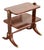 Baker Furniture Regency Banded Flame Mahogany Two-Tier Tea Table or Occasional Side Table For Sale