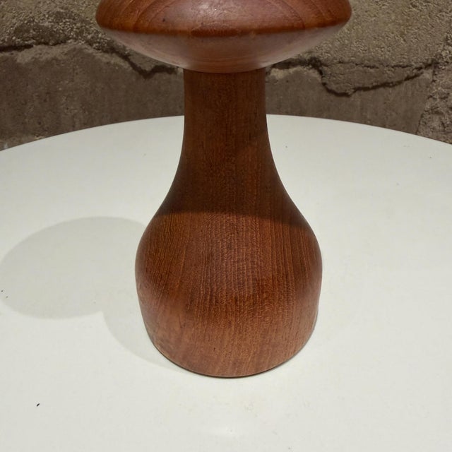 Mid-Century Modern Jens Quistgaard Teak Dansk Pepper Mushroom Pepper Mill Scandinavian Modern 2 For Sale - Image 3 of 8