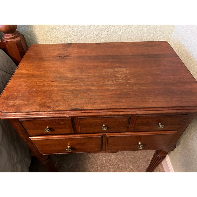 Wood 1990s Ethan Allen “Regents Park” Bedside Night Table For Sale - Image 7 of 7