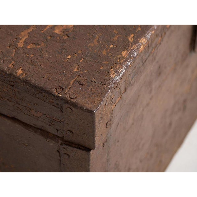 Vintage Chest with Metal Structure, 1920 For Sale - Image 4 of 14