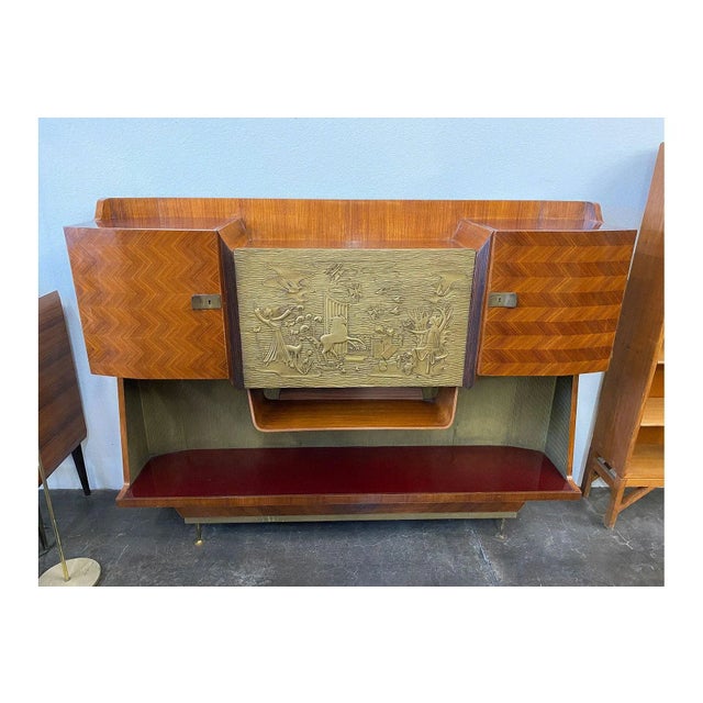1950s Rare Wall Cabinet Bar in Rosewood by La Permanente Mobili Cantu For Sale - Image 5 of 5