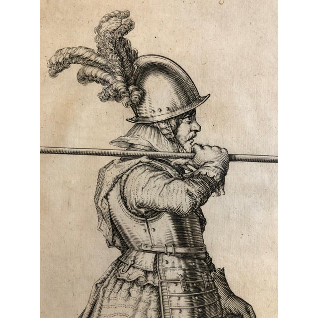 Jacob De Ghein, Soldiers with Medieval Weapons, Etchings, 1607, Set of 4 For Sale - Image 9 of 10