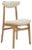 200-190 Chair in Wood and Cream Bouclé, 2023 For Sale