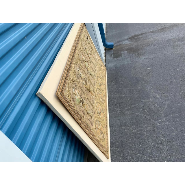 Textile Vintage Malaga Tapestry From Belize For Sale - Image 7 of 10