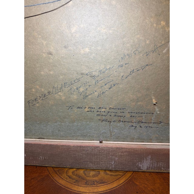 1952 Original Oil Painting Pocono Mountains Landscape: The Eric Danisch Estate Barn, Scotrun Pa For Sale - Image 15 of 16