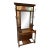 1970s Mid-Century Modern Wooden and Stained Glass Light Up Hall Tree For Sale