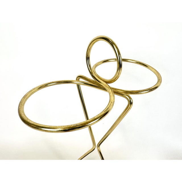 Mid-Century Modern Mid-Century Austrian Cast Iron and Brass Umbrella Stand, 1960s For Sale - Image 3 of 10