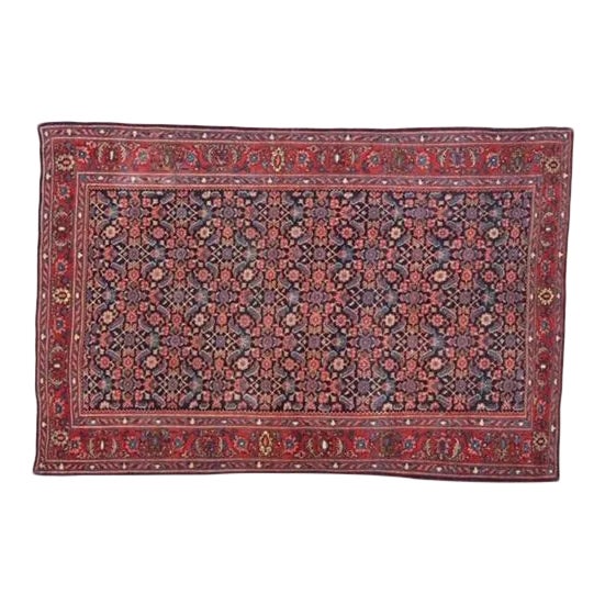 1930s Vintage Persian Bijar Rug For Sale