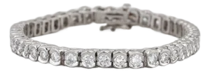 4.70ctw Diamond Tennis Bracelet Platinum 7" 5.2mm