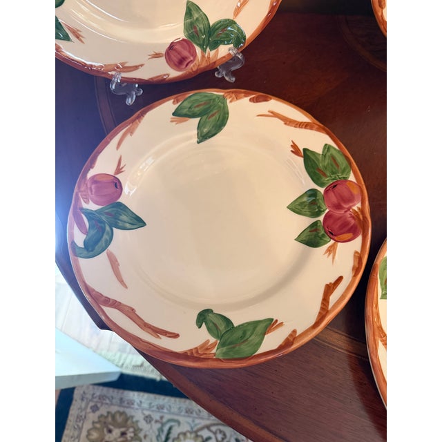 The Franciscan Apple Dinner Plate set of 6 is a vintage Earthenware piece hand-painted with a glossy finish. Made in...