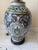 Vintage Contemporary Traditional Marbro-Style Painted Blue, Green, Brown, White, and Grey Ceramic Floral Lamp Made in Japan For Sale In West Palm - Image 6 of 10