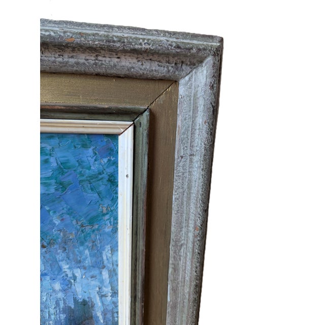 This painting presents a classic variation on the theme of reflections on water in nature, with the light on the trees and...