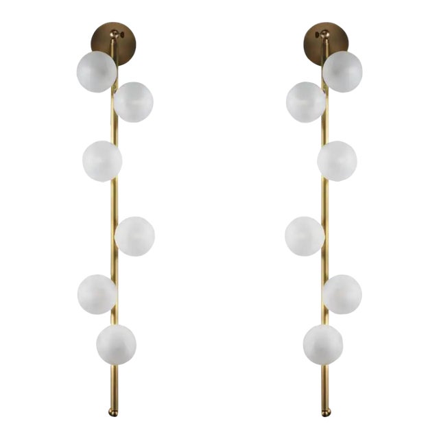 Set of 2 Harper Wall Sconces by Blueprint Lighting For Sale