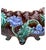 French Majolica Purple Flowers Jardinière, circa 1890.