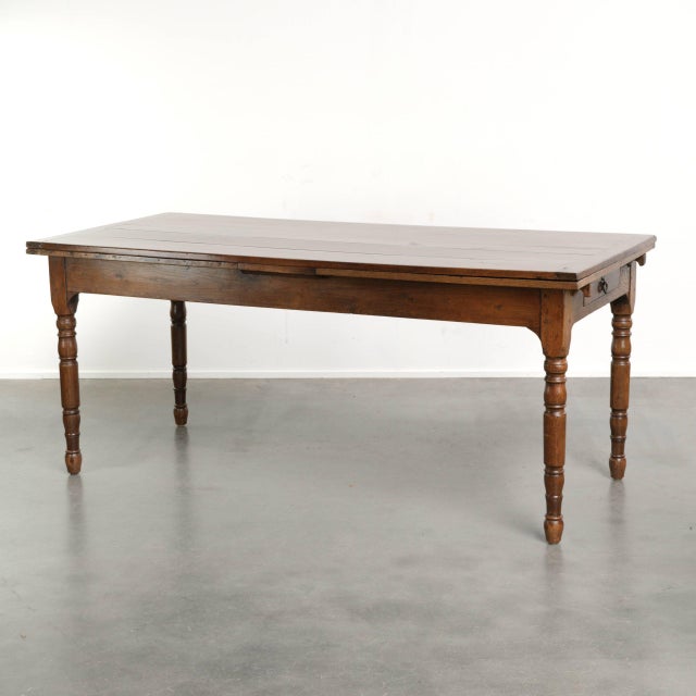 Antique Late 18th Century Oak Dining Table with Extendable Leaves For Sale - Image 18 of 18