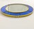 Vintage Circular Wall Mirror in Cobalt Blue Glass and Brass from Cristal Art, 1950s For Sale - Image 9 of 12