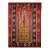 Antique Turkish Kilim, Handwoven Wool, Prayer Pattern, Pale Yellow & Red, 4x5 For Sale