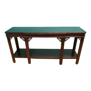1970’s Lane Altavista Chippendale Style Mahogany Console Table For Sale