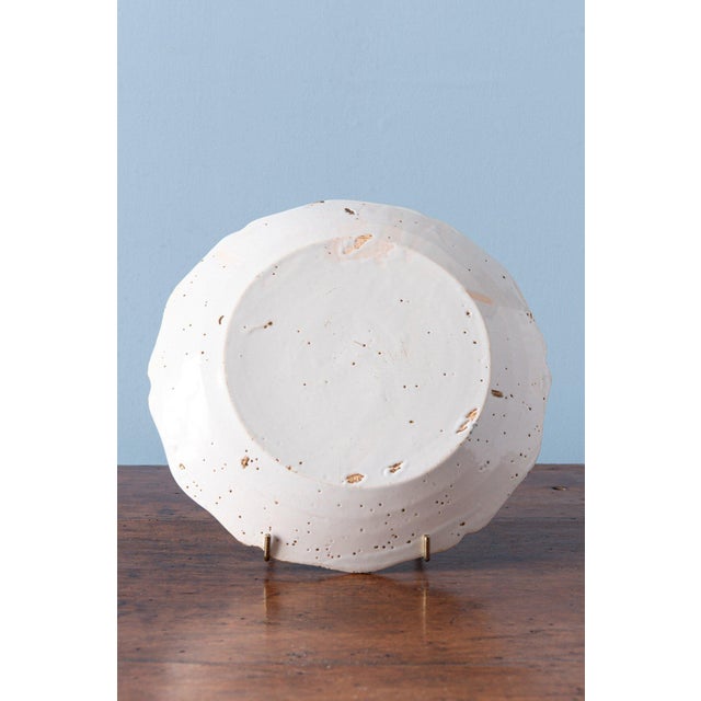 Manganese Rose Plates from Nevers Faience, 1700s, Set of 2 For Sale - Image 9 of 11