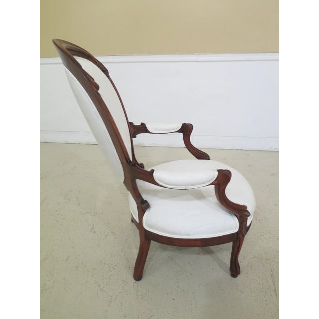 Late 19th Century Late 19th Century Antique American Victorian Parlor Armchair For Sale - Image 5 of 11