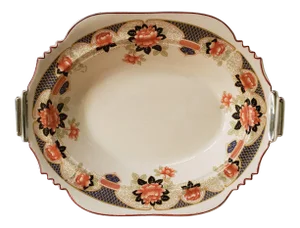 Antique Umbertone by Faberware Serving Bowl by Leigh Potters, USA
