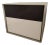 Dado B&b Italia Contemporary Bedside Table in Brown/White Gloss With Tan Satin Finish For Sale