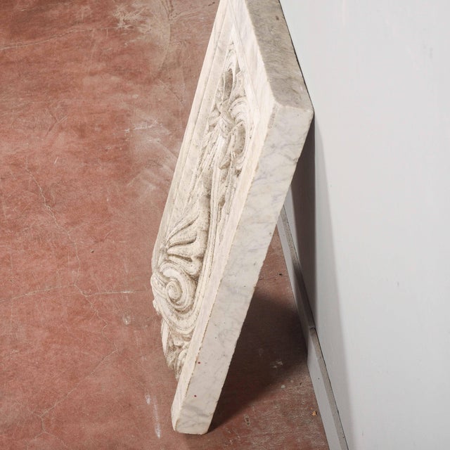 Carved Marble Stone Decorative Fragment For Sale - Image 5 of 7