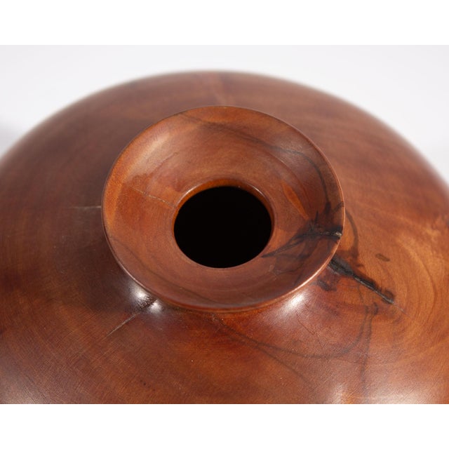 Charles Di Mauro 1996 Brazilian Pepper Tree Turned Wood Vase For Sale - Image 4 of 7