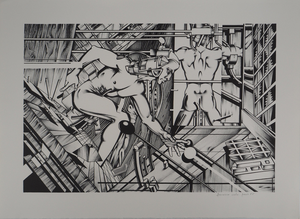 Francisco Melo, Surhomme (Nude), Lithograph