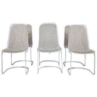 Cantilever Wire Chairs by Gastone Rinaldi, 1970s, Set of 6 For Sale