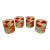 Vintage Culver Glass Watermelon Lowball Glasses - Set of 4 For Sale