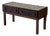 Rosewood 2-Drawer Entryway Console Table With Geometric Tiled Top Mid-Century Modern 1960s For Sale