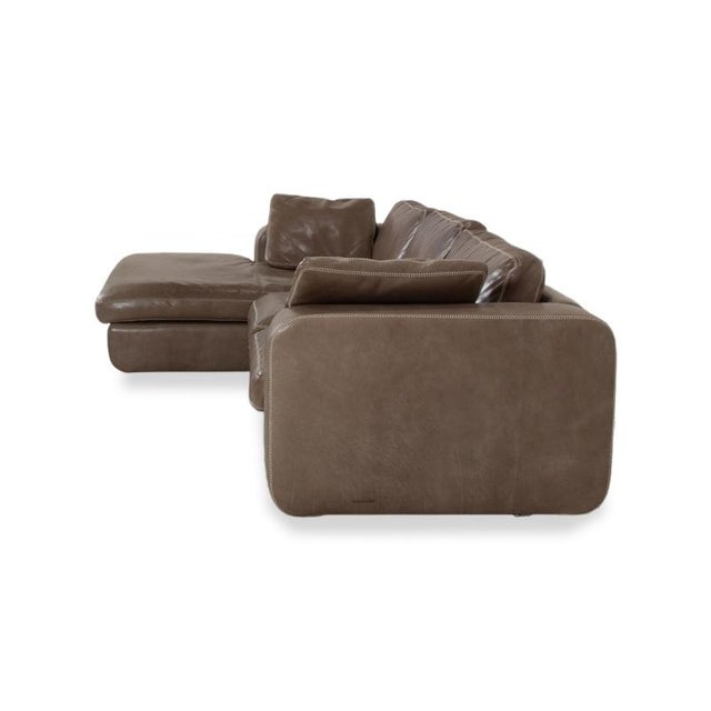 Valentino Corner Sofa in Brown Leather from Machalke For Sale - Image 15 of 17