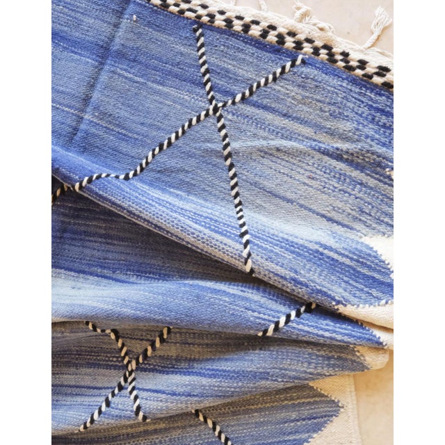 2020s Contemporary Moroccan Flatweave Rug - 10.9 X 6.3 Ft For Sale - Image 5 of 8