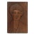 Vintage Folk Art Relief Portrait Wood Carving of Woman For Sale