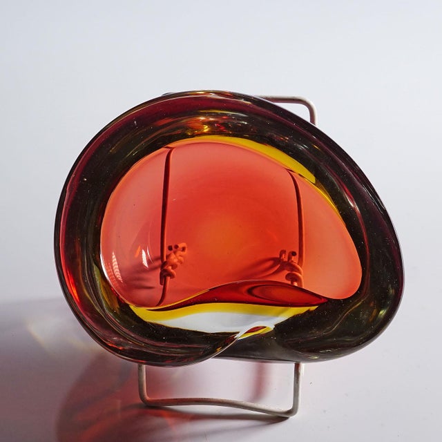 1950s Vintage Art Glass Bowl by Seguso Murano 1950s For Sale - Image 5 of 6
