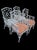 Lexington Furniture Vintage White Chinese Chippendale Lexington Rattan Palm Beach Regency Dining Room Chairs- Set 10 For Sale - Image 4 of 17