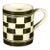 English Creamware Checkerboard Child's Mug, Circa 1820–1850 For Sale