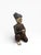 Mid 20th Century Hand-Carved Chinese Wooden Figural Sculpture of Seated Musician With Trumpet-Style Instrument For Sale - Image 4 of 17