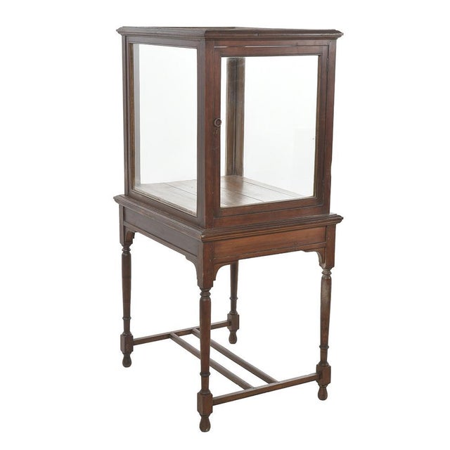 Vintage Wooden Display Cabinet For Sale - Image 4 of 6