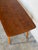 Teak Coffee Table With Slatted Lower Shelf and Tapered Legs Denmark 1960s For Sale In Los Angeles - Image 6 of 9