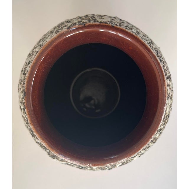 Orange Glazed Fat Lava Oval Vase by Trude Carstens for Carstens Tönnieshof, 1970 For Sale - Image 4 of 8