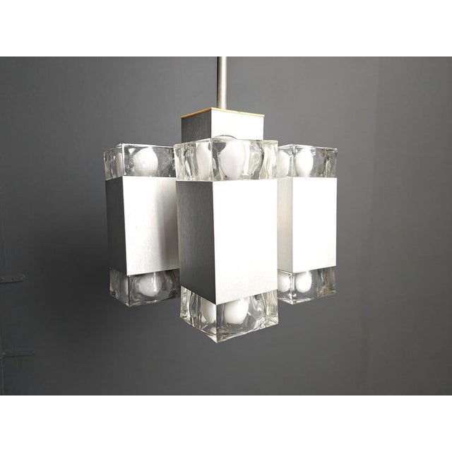 Gold Vintage Italian Cubic Pendant attributed to Gaetano Sciolari, 1970s For Sale - Image 8 of 14