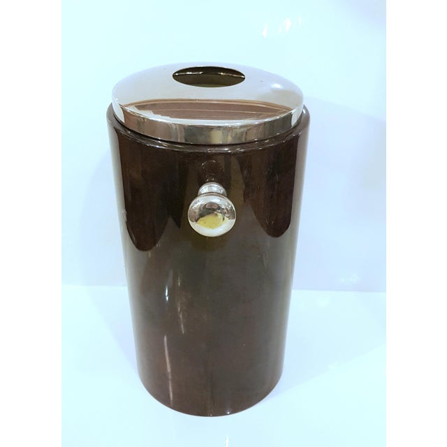 Goatskin Wine Cooler attributed to Aldo Tura, 1960s, Set of 2 For Sale - Image 3 of 7