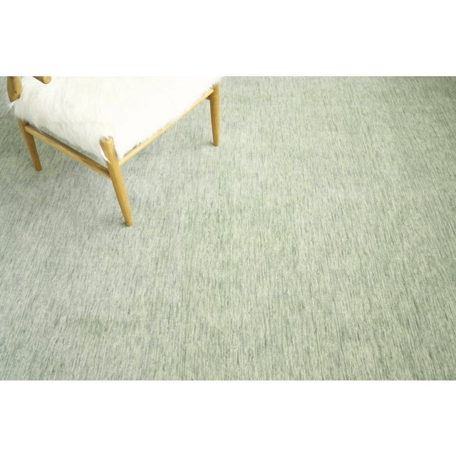 Exquisite Rugs Exquisite Rugs Roche Handmade New Zealand Wool Green Rug-12'X15' For Sale - Image 4 of 6