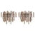 Pair of Pink Triedri Glass Sconces by Venini, 1960s For Sale