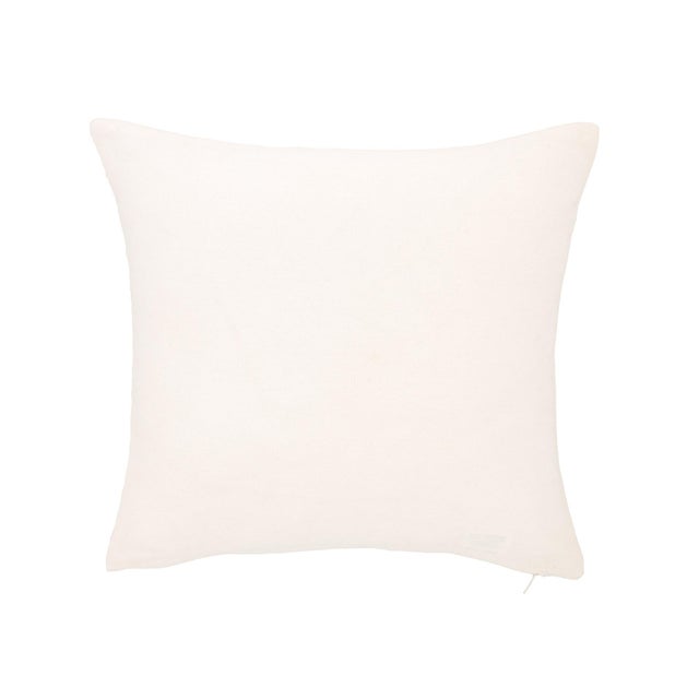 2020s White Bee Velvet Embroidered Throw Pillow Cover, 12 X 12 For Sale - Image 5 of 5